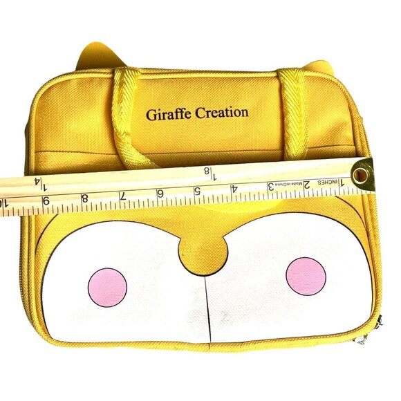 Giraffe Creation Kids Lunch Bag Insulated Cooler Dog Design 8in x 9in Yellow - Picture 9 of 10